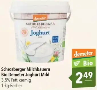 CITTI Markt Schrozberger Milchbauern Bio Demeter Joghurt Mild Angebot