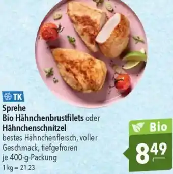 CITTI Markt Sprehe Bio Hähnchenbrustfilets oder Hähnchenschnitzel Angebot