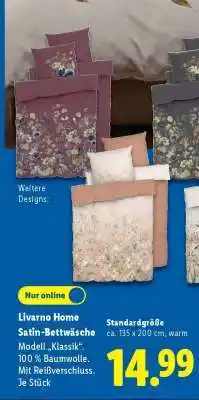Lidl LIVARNO home Satin-Bettwäsche Angebot