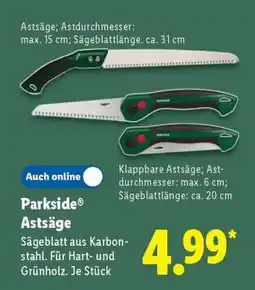 Lidl Parkside Astsäge Angebot