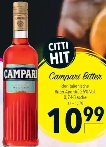 CITTI Markt Campari Bitter Angebot