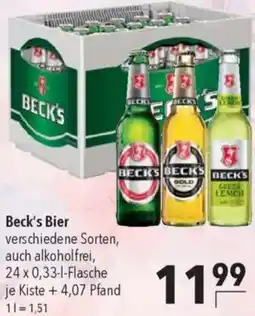 CITTI Markt Beck's Bier Angebot