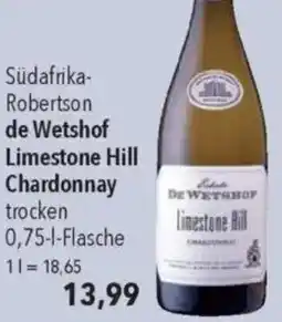 CITTI Markt Südafrika-Robertson de Wetshof Limestone Hill Chardonnay Angebot
