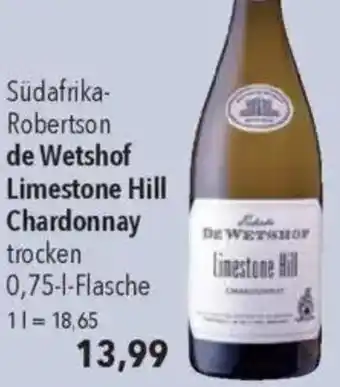CITTI Markt Südafrika-Robertson de Wetshof Limestone Hill Chardonnay Angebot