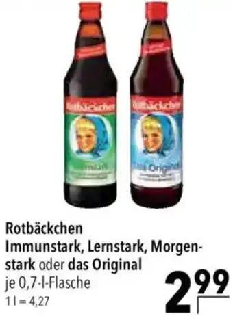 CITTI Markt Rotbäckchen Immunstark, Lernstark, Morgenstark oder das Original Angebot