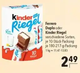 CITTI Markt Ferrero Duplo oder Kinder Riegel Angebot