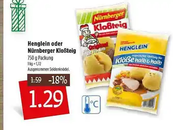 Kupsch Henglein Oder Nürnberger Kloßteig Angebot