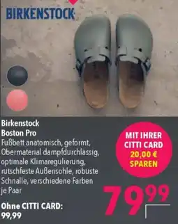 CITTI Markt Birkenstock Boston Pro Angebot