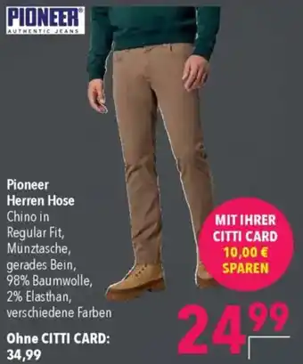 CITTI Markt Pioneer Herren Hose Angebot