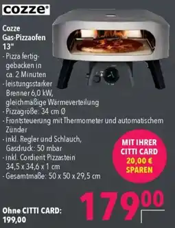 CITTI Markt Cozze Gas-Pizzaofen 13'' Angebot