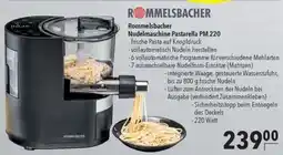 CITTI Markt Rommelsbacher Nudelmaschine Pastarella PM 220 Angebot
