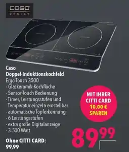 CITTI Markt Caso Doppel-Induktionskochfeld Angebot