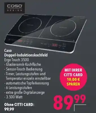 CITTI Markt Caso Doppel-Induktionskochfeld Angebot