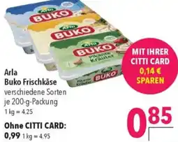 CITTI Markt Arla Buko Frischkäse Angebot