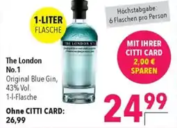 CITTI Markt The London No.1 Original Blue Gin Angebot