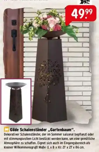 Raiffeisen Markt Gilde Schalenständer,,Gartenbaum" Angebot