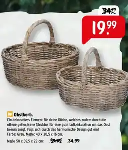 Raiffeisen Markt Obstkorb. Angebot