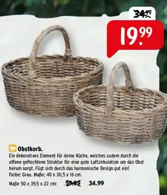 Raiffeisen Markt Obstkorb. Angebot