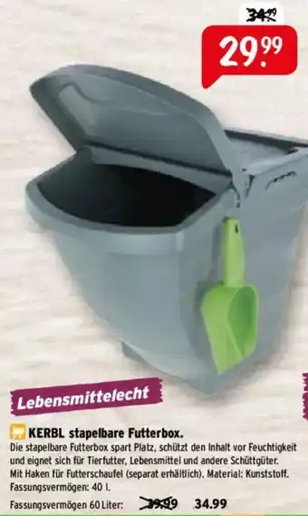 Raiffeisen Markt KERBL stapelbare Futterbox Angebot
