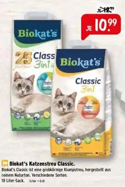 Raiffeisen Markt Biokat's Katzenstreu Classic Angebot