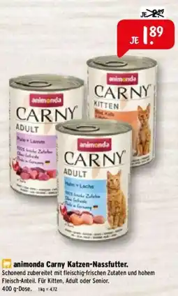 Raiffeisen Markt animonda Carny Katzen-Nassfutter Angebot