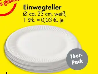 TEDi Einwegteller 16er- Pack Angebot