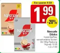 WEZ Nescafe Sticks Angebot