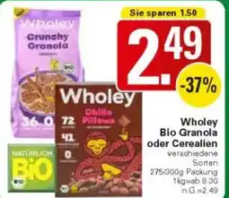 WEZ Wholey Bio Granola oder Cerealien Angebot