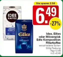 WEZ Idee, Eilles oder Mövenpick Edle Komposition Filterkaffee Angebot