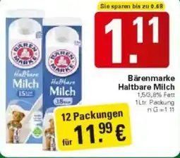 WEZ Bärenmarke Haltbare Milch Angebot