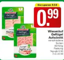WEZ Wiesenhof Geflügel Aufschnitt Angebot