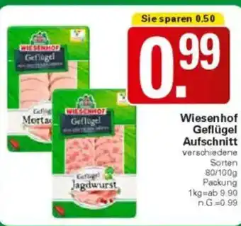 WEZ Wiesenhof Geflügel Aufschnitt Angebot