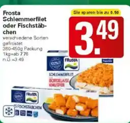WEZ Frosta Schlemmerfilet oder Fischstäbchen Angebot