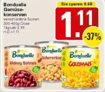 WEZ Bonduelle Gemüsekonserven Angebot