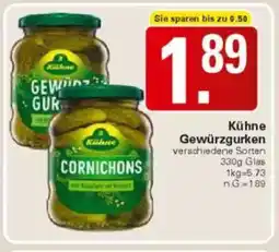 WEZ Kühne Gewürzgurken Angebot