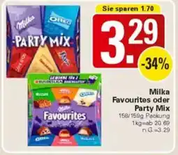 WEZ Milka Favourites oder Party Mix Angebot