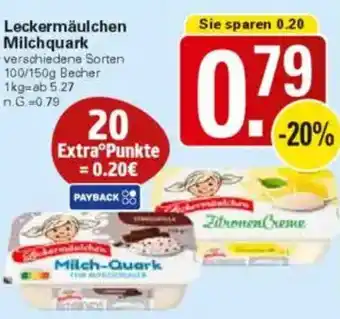 WEZ Leckermäulchen Milchquark Angebot