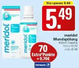 WEZ meridol Mundspülung Angebot
