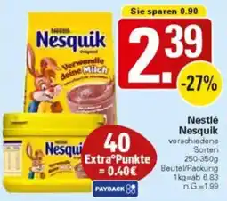 WEZ Nestlé Nesquik Angebot