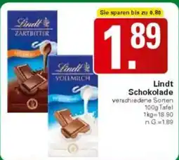 WEZ Lindt Schokolade Angebot