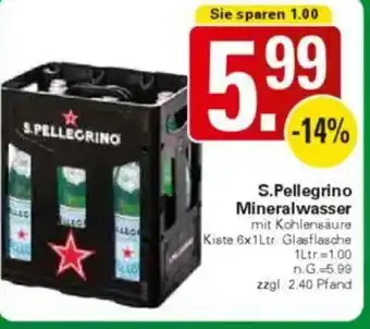 WEZ S.Pellegrino Mineralwasser Angebot