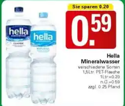 WEZ hella Mineralwasser Angebot