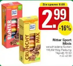WEZ Ritter Sport Minis Angebot