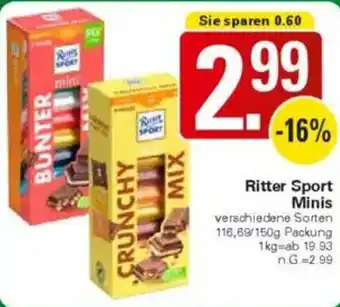 WEZ Ritter Sport Minis Angebot