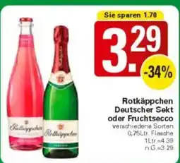 WEZ Rotkäppchen Deutscher Sekt oder Fruchtsecco Angebot