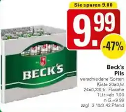WEZ Beck's Pils Angebot