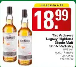 WEZ The Ardmore Legacy Highland Single Malt Scotch Whisky Angebot