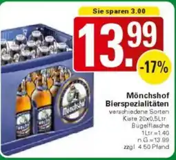 WEZ Mönchshof Bierspezialitäten Angebot
