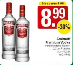 WEZ Smirnoff Premium Vodka Angebot