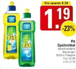 WEZ fit Spülmittel Angebot